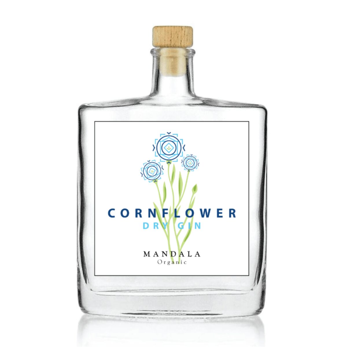 Mandala Cornflower Dry Gin - 40,4% -  50cl - Danmark