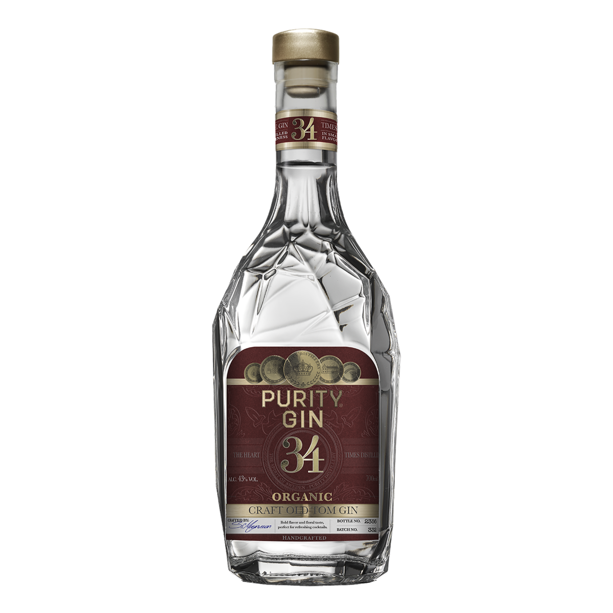 Purity Gin | Craft Old Tom Gin - 43 -  70cl - Svensk Gin