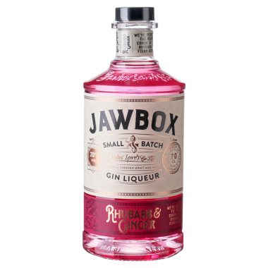 Billede af en flaske Jawbox Rhubarb Ginger Gin
