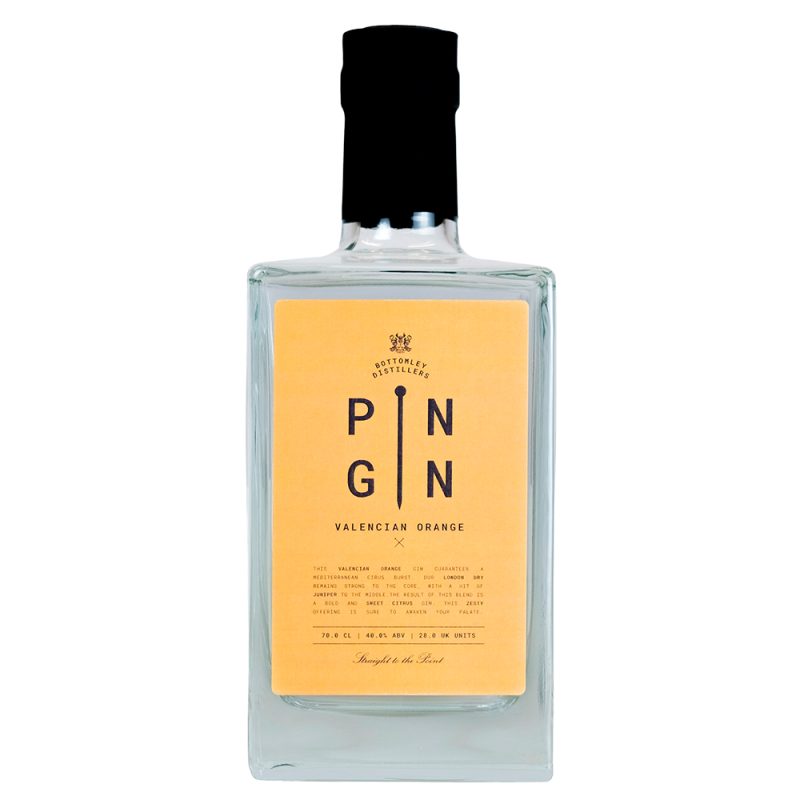 Billede af en flaske Pin Gin Valencian Orange
