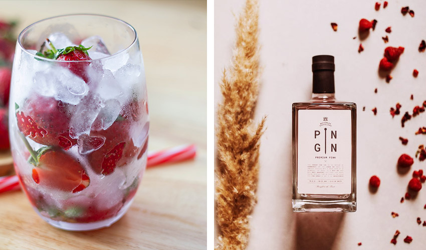 Pin Gin Premium Pink Miniature 2