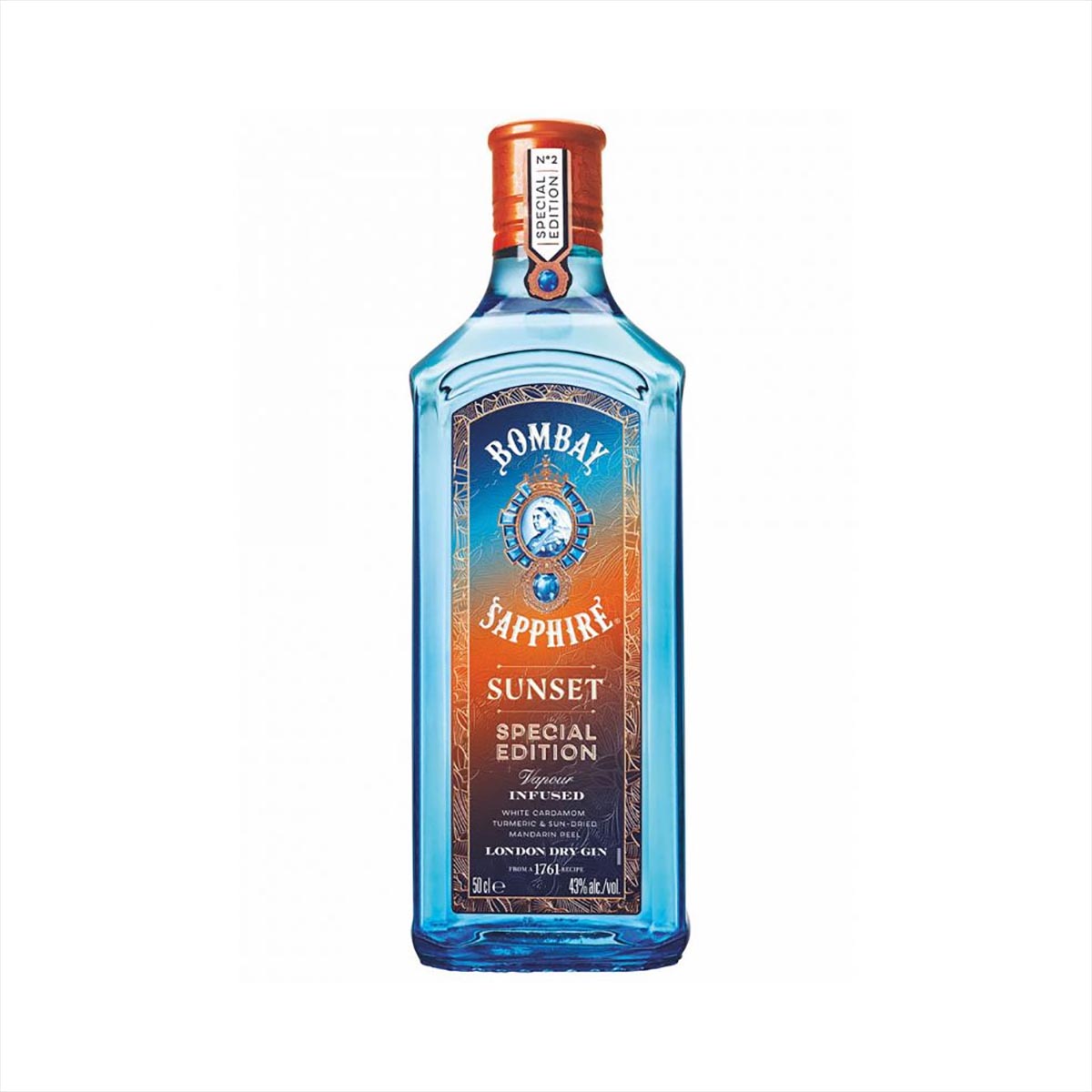 Bombay Sapphire SUNSET Gin - 43 -  50cl - Engelsk Gin
