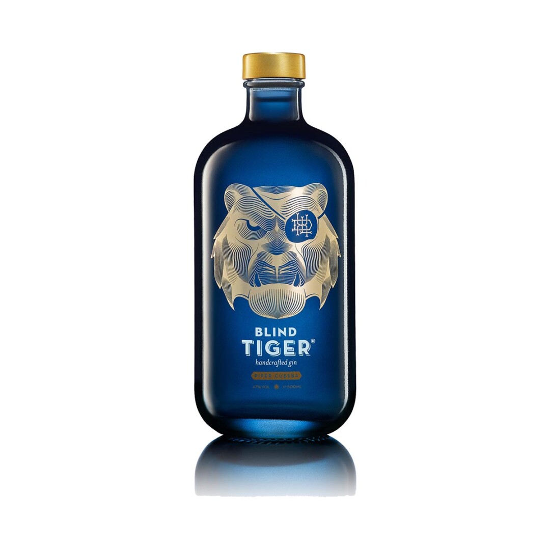 Deluxe Distillery Blind Tiger Piper Cubeba Gin - 47% -  50cl - Belgisk Gin