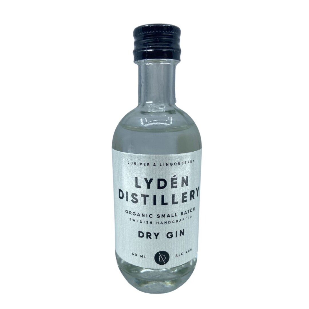 Lydén Organic Dry Gin Miniature - 40% -  5cl - Svensk Gin