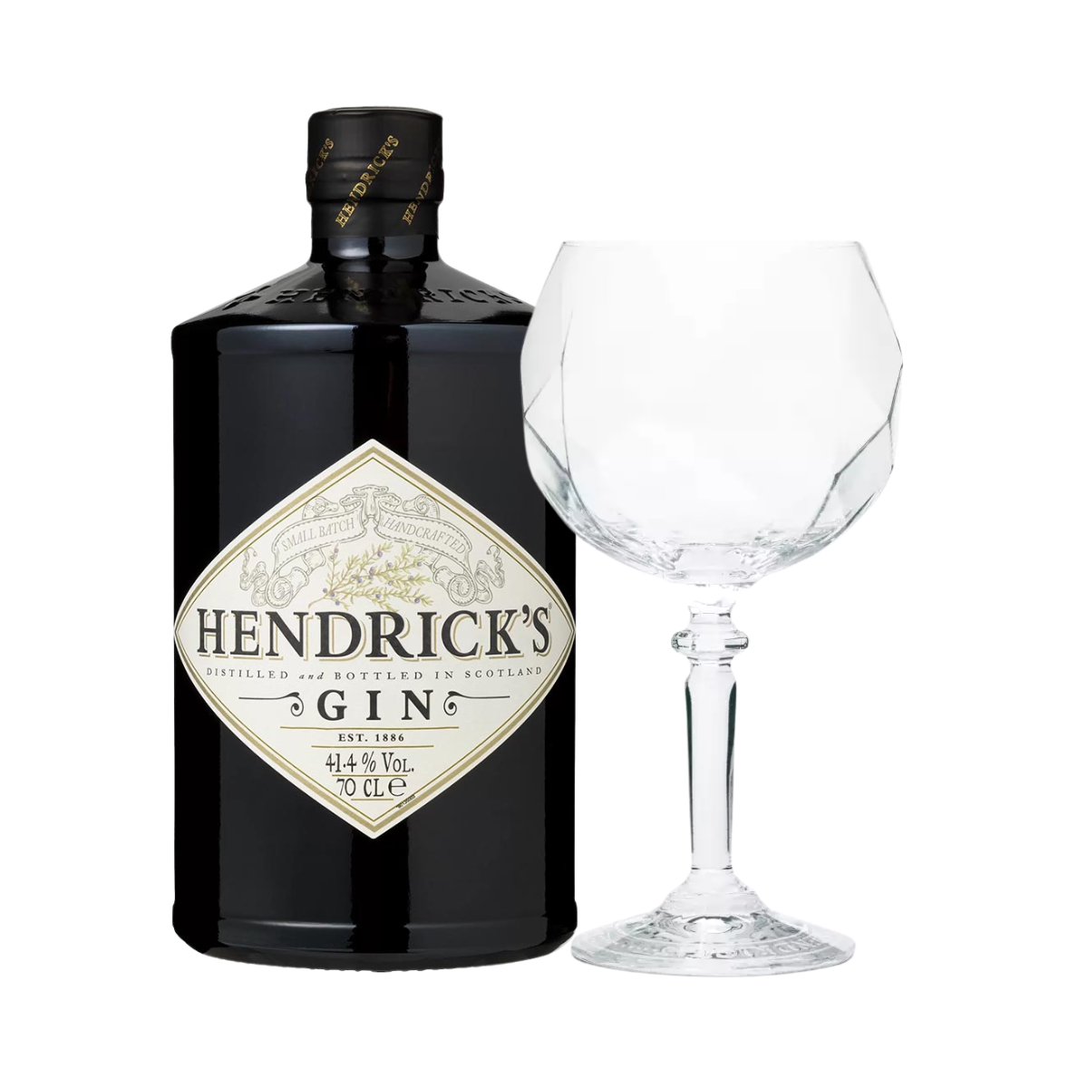 Hendricks Gin og Glas Gaveæske – 41,4% –  70cl – Skotsk Gin