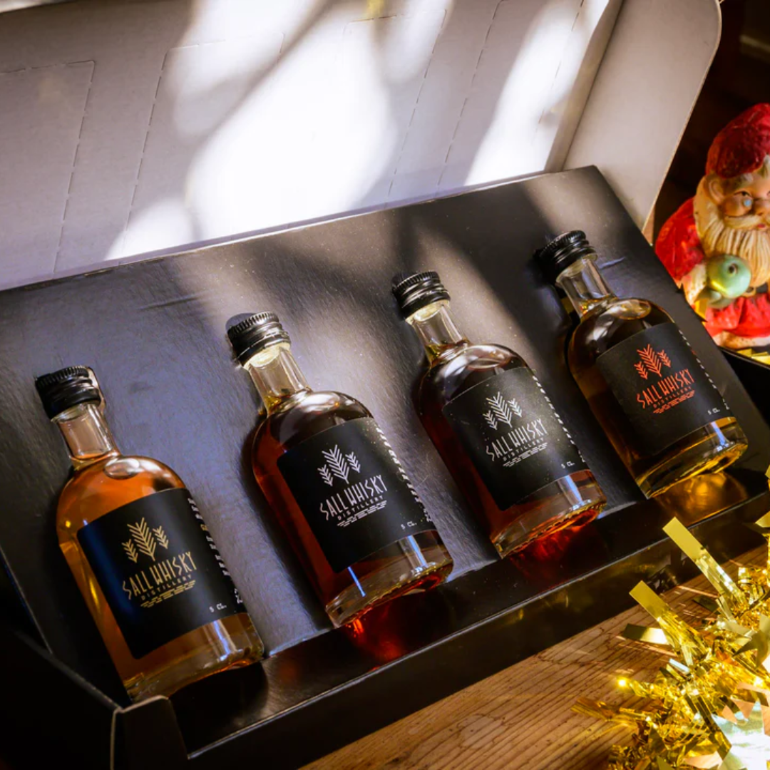 Sall Whisky Adventskalender - 4 x 5 cl. Single Malt Whisky - 40% - 50cl - Danmark