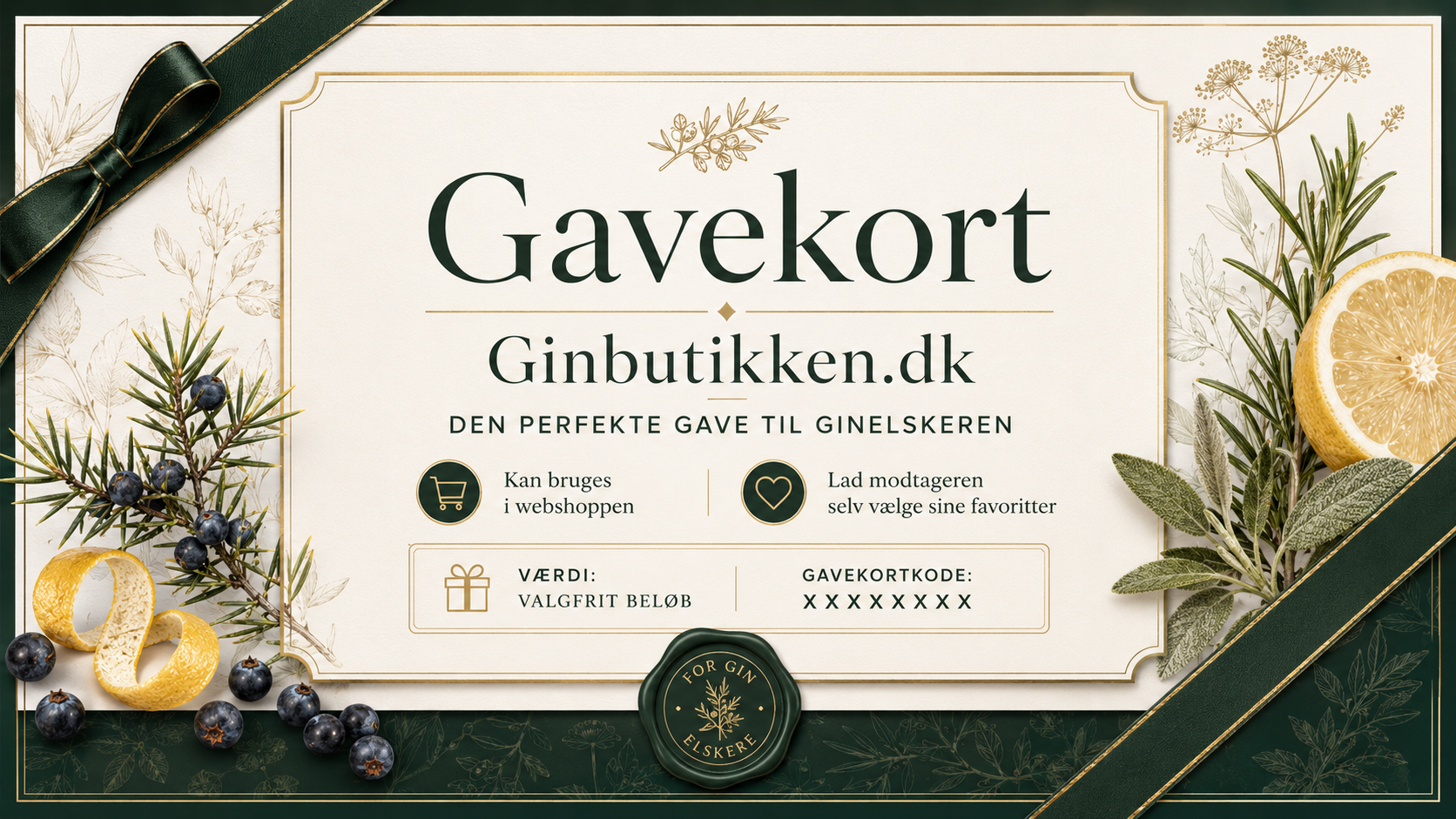 Giv frit valg i Ginbutikken