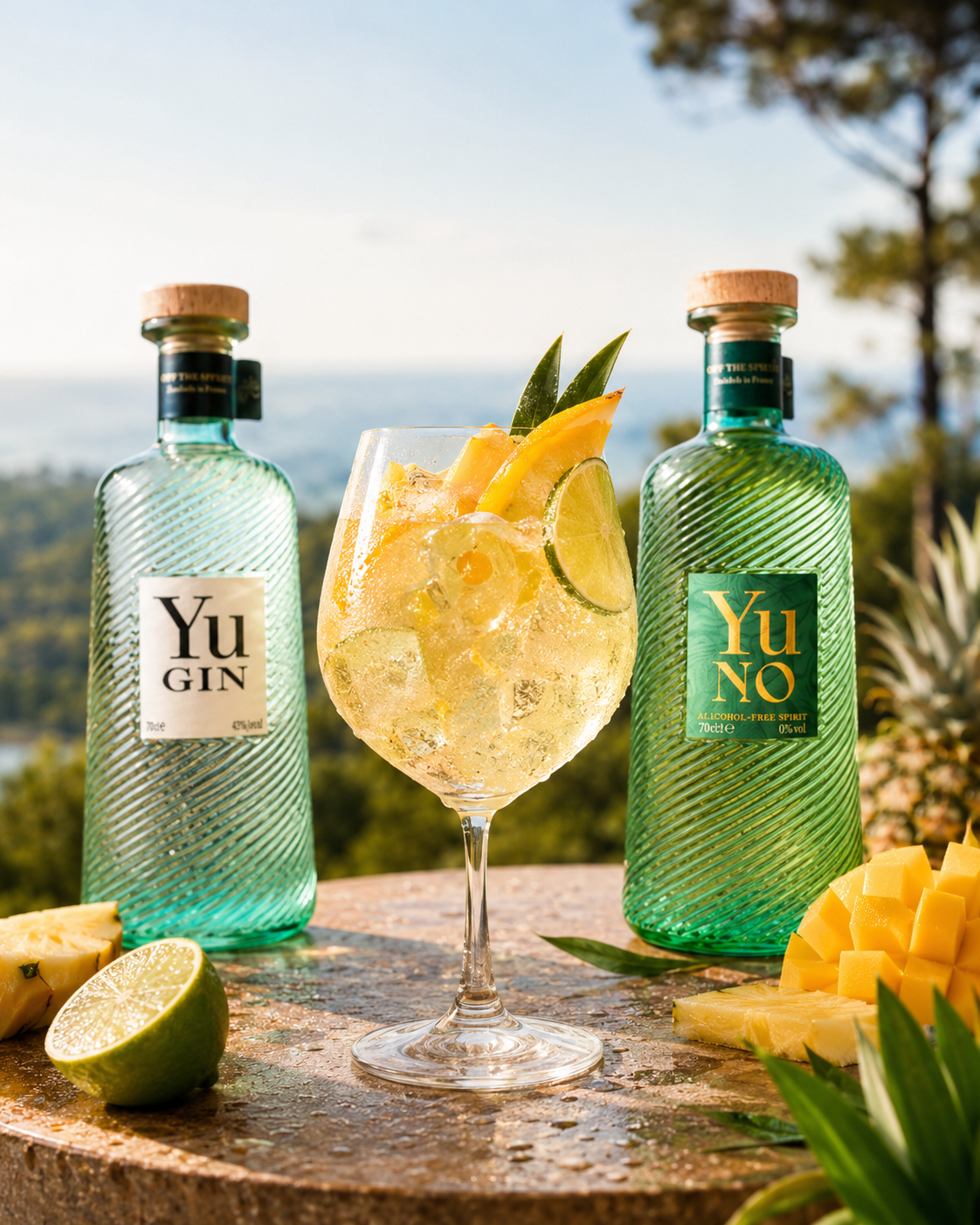 Pineapple Mango Gin Spritz med Yu Gin